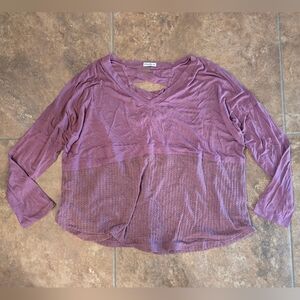 Dust Pink | I BELIEVE | Detailed Long Sleeve